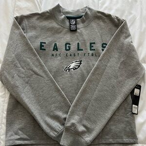 NFL Philadelphia Eagles soft sweater in gray.